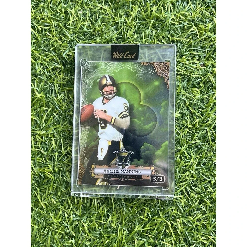 2024 Wild Card 7 Card Stud Archie Manning Saints 3/3